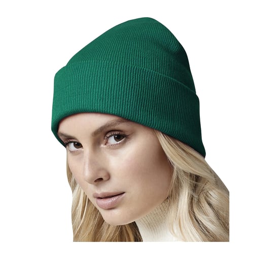 Beechfield Unisex Strickmütze für Erwachsene (Flaschen Grün) - Image 2