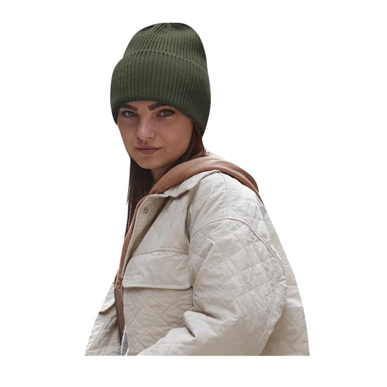 Beechfield - Mütze Mit Bündchen (Oliv) - Image 2