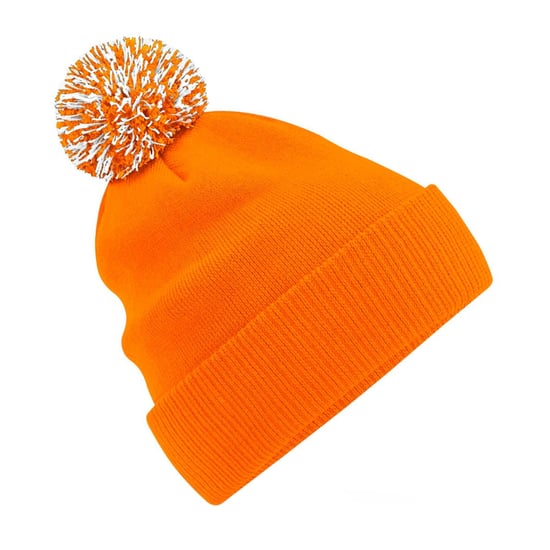 Beechfield - Mütze für Herren/Damen Unisex (Orange/Weiß) - Image 1