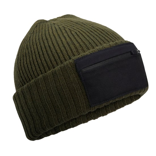 Beechfield - Mütze Reißverschluss Aufnäher (Militärgrün) - Image 1