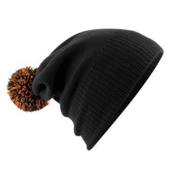 Beechfield - Mütze für Herren/Damen Unisex (Schwarz/Orange) - Image 2