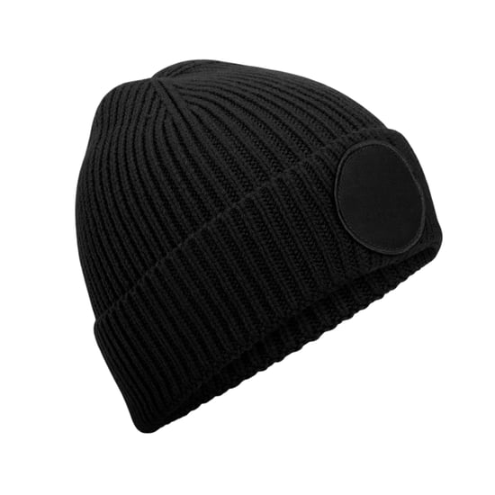 Beechfield - "Fashion" Mütze Runder Aufnäher (Schwarz) - Image 2