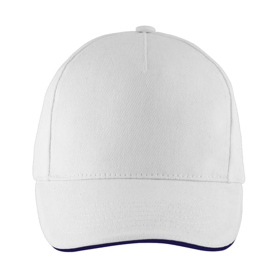SOLS - "Long Beach" Baseball-Mütze (Weiß/Marineblau) - Image 1