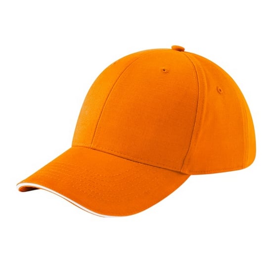 Beechfield - "Athleisure" Kappe 6 Segmente (Orange/Weiß) - Image 2