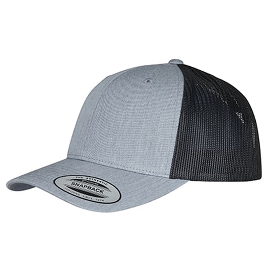 Flexfit - Trucker Cap Zweifarbig (Grau meliert/Schwarz) - Image 1