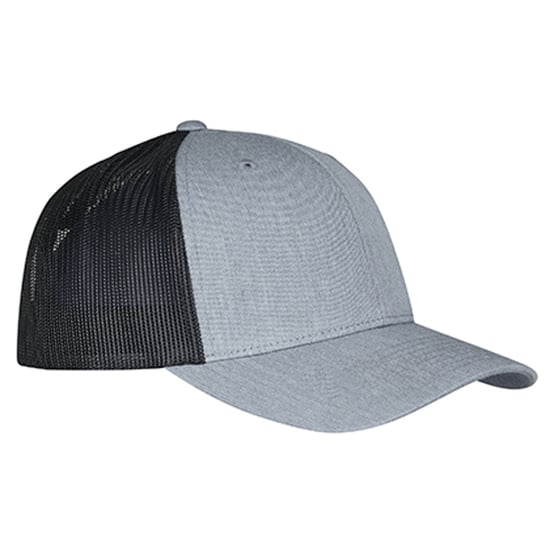 Flexfit - Trucker Cap Zweifarbig (Grau meliert/Schwarz) - Image 2