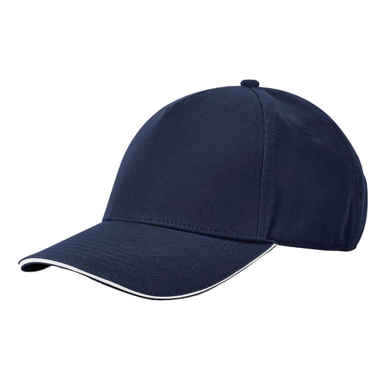 Beechfield - "EarthAware Classic" Baseball-Mütze Sandwichschirm (Dunkelblau/Weiß) - Image 2