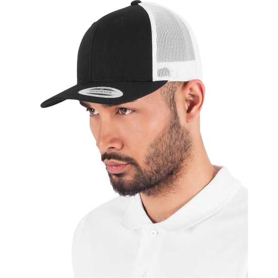 Flexfit - Trucker Cap für Herren/Damen Unisex (Schwarz/Weiß) - Image 6