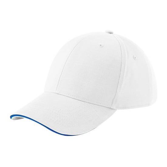 Beechfield - "Athleisure" Kappe 6 Segmente (Weiß/Helles Königsblau) - Image 2