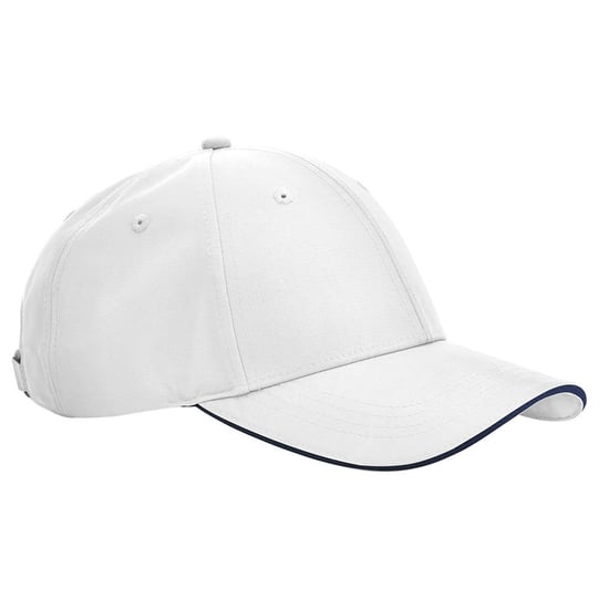 Beechfield - "Team Sports-Tech" Baseball-Mütze (Weiß/Dunkelblau) - Image 1