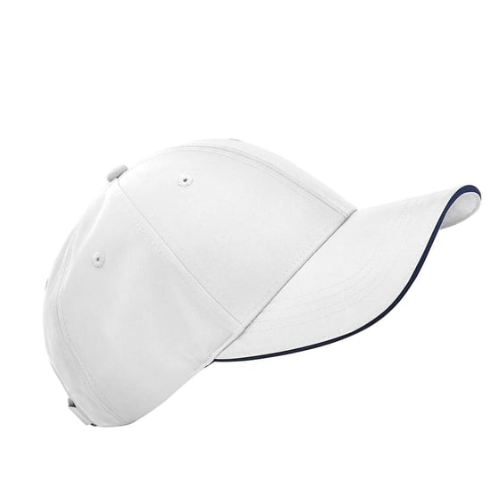 Beechfield - "Team Sports-Tech" Baseball-Mütze (Weiß/Dunkelblau) - Image 2