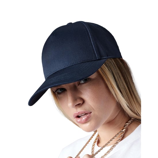 Beechfield - "Urbanwear" Snapback Mütze 5 Segmente für Herren/Damen Unisex (Marineblau) - Image 2