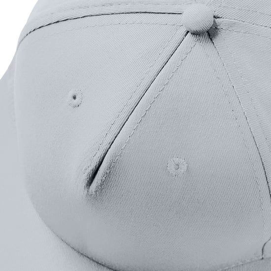 Beechfield - Snapback Mütze 5 Segmente (Hellgrau) - Image 2