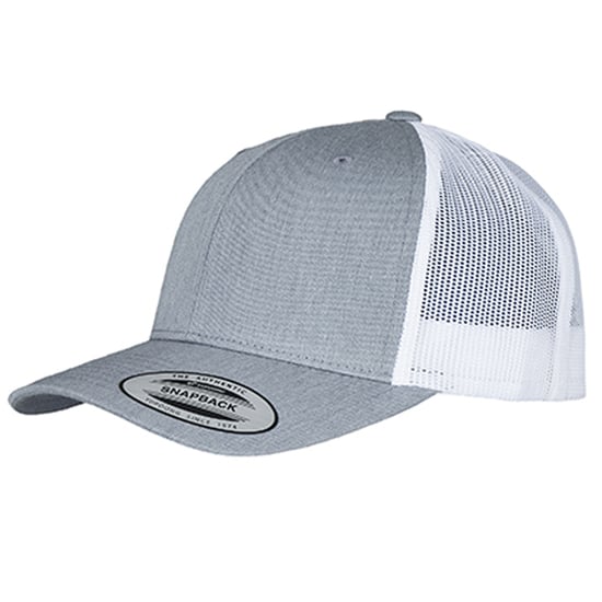 Flexfit - Trucker Cap Zweifarbig (Grau meliert/Weiß) - Image 1