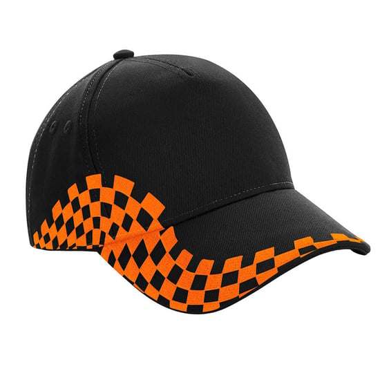 Beechfield - "Grand Prix" Kappe (Schwarz/Orange) - Image 2