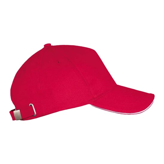 SOLS - "Long Beach" Baseball-Mütze (Rot/Weiß) - Image 3