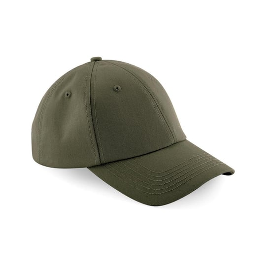 Beechfield Unisex Authentic 6 Panel Baseball Kappe (Khakigrün) - Image 2