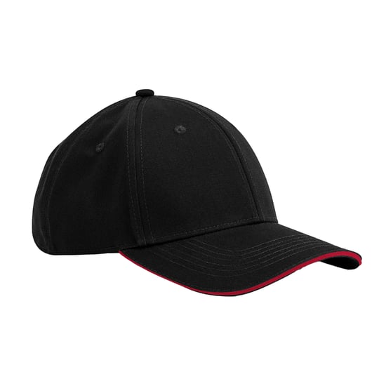 Beechfield - "EarthAware" Kappe Sandwichschirm (Schwarz/Rot) - Image 1