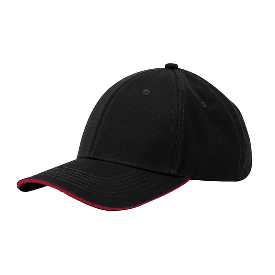 Beechfield - "EarthAware" Kappe Sandwichschirm (Schwarz/Rot) - Image 2