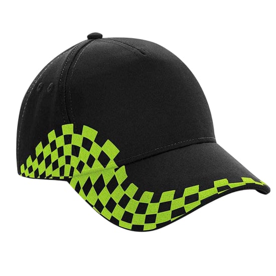 Beechfield - "Grand Prix" Kappe (Schwarz/Limone) - Image 2