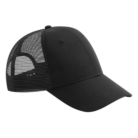 Beechfield - "Urbanwear" Trucker Cap Snapback (Schwarz) - Image 1