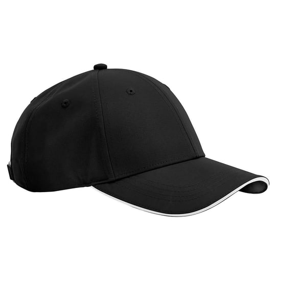 Beechfield - "Team Sports-Tech" Baseball-Mütze (Schwarz/Weiß) - Image 1
