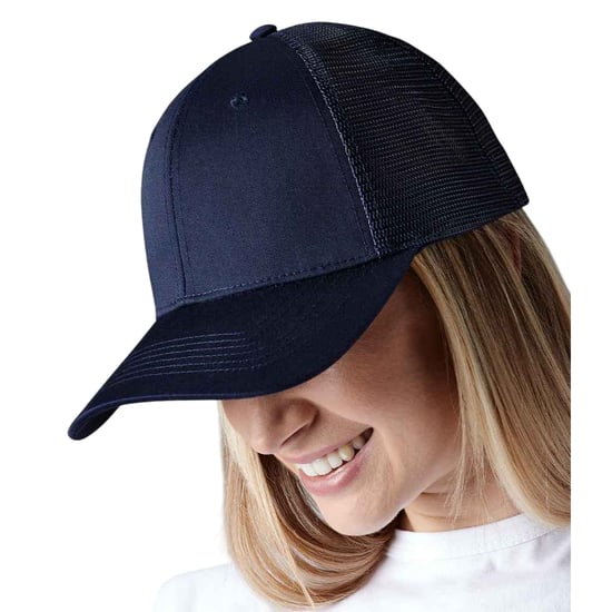 Beechfield - "Urbanwear" Trucker Cap (Marineblau/Weiß) - Image 2