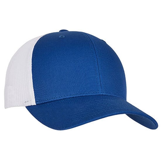 Flexfit - Trucker Cap Zweifarbig (Königsblau/Weiß) - Image 2