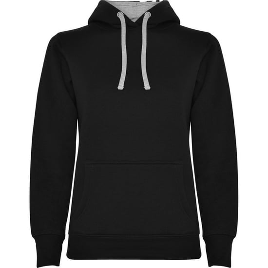 Roly - "Urban" Kapuzenpullover für Damen (Schwarz/Grau meliert) - Image 1