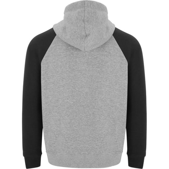 Roly - "Badet" Kapuzenpullover Zweifarbig für Herren/Damen Unisex (Grau meliert/Schwarz) - Image 2
