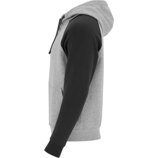 Roly - "Badet" Kapuzenpullover Zweifarbig für Herren/Damen Unisex (Grau meliert/Schwarz) - Image 3