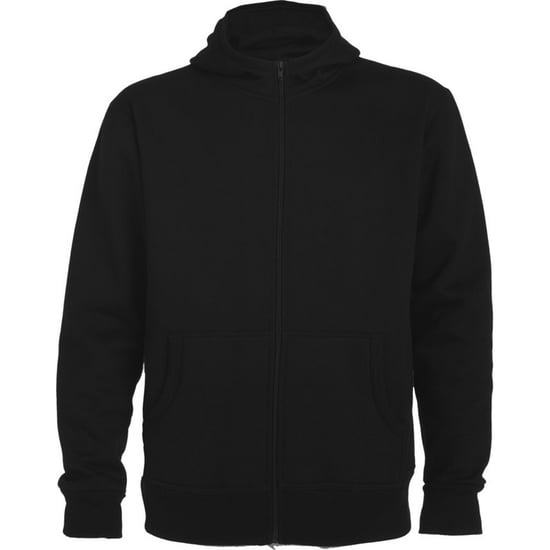 Roly - "Montblanc" Hoodie mit durchgehendem Reißverschluss für Herren (Schwarz) - Image 1