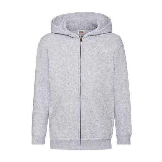 Fruit of the Loom - "Classic" Hoodie mit durchgehendem Reißverschluss für Kinder (Grau meliert) - Image 1