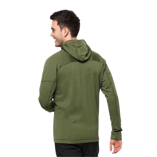 Jack Wolfskin - "Hirschberg" Hoodie mit durchgehendem Reißverschluss für Herren (Grün) - Image 2