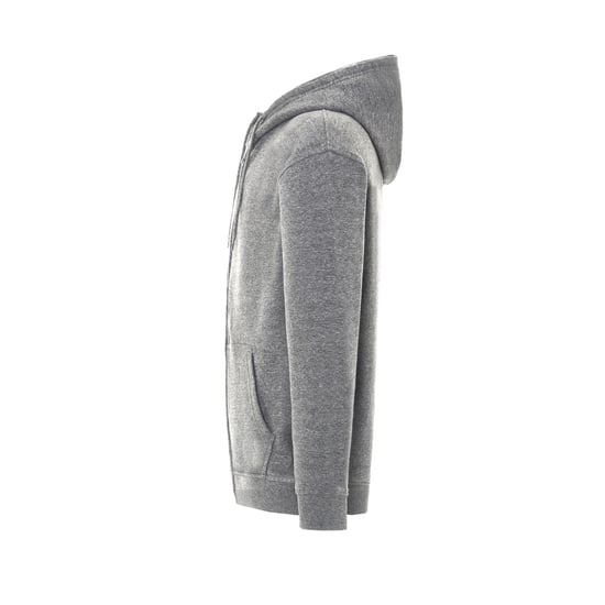 JHK - "Fuji" Hoodie mit durchgehendem Reißverschluss für Herren/Damen Unisex (Grau meliert) - Image 3