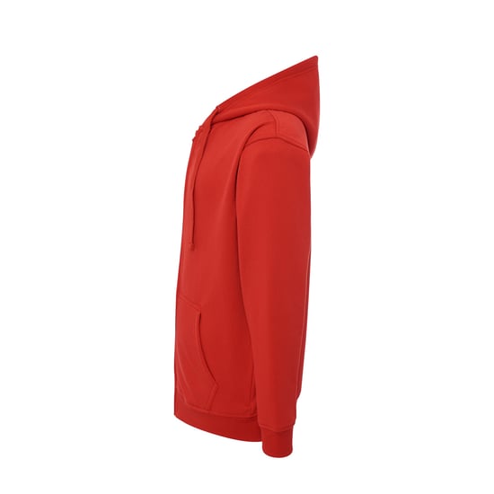 JHK - Hoodie mit durchgehendem Reißverschluss für Herren/Damen Unisex (Rot) - Image 3
