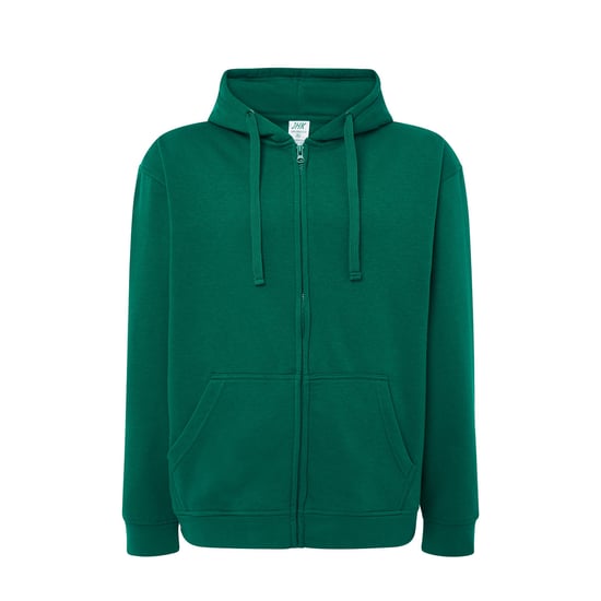 JHK - Hoodie mit durchgehendem Reißverschluss für Herren/Damen Unisex (Irisches Grün) - Image 1
