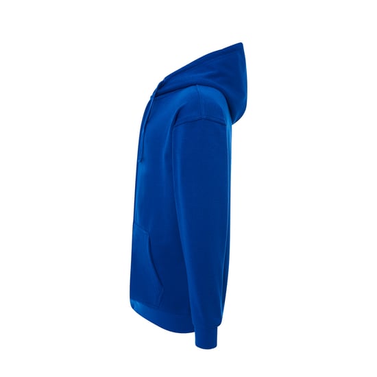 JHK - Hoodie mit durchgehendem Reißverschluss für Herren/Damen Unisex (Königsblau) - Image 3