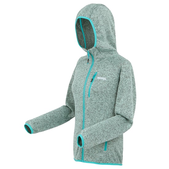 Regatta - "Newhill II" Hoodie mit durchgehendem Reißverschluss für Damen (Eisiges Morgenblau/Türkis) - Image 3