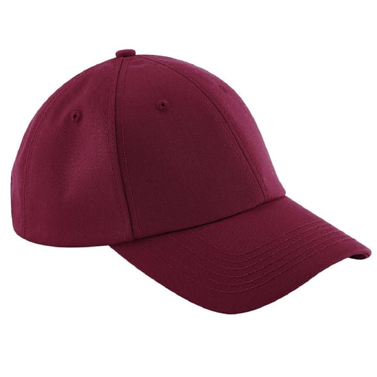 Beechfield Unisex Authentic 6 Panel Baseball Kappe (Burgunder) - Image 1