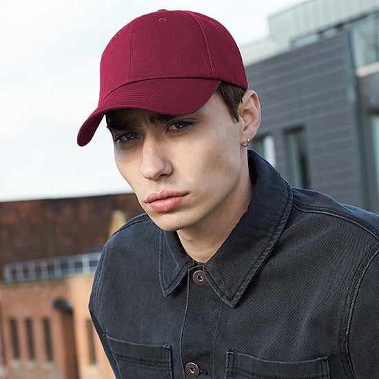 Beechfield Unisex Authentic 6 Panel Baseball Kappe (Burgunder) - Image 3
