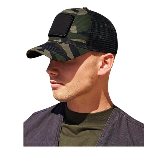 Beechfield - Herren/Damen Unisex Trucker Cap (Dschungel Camo) - Image 2