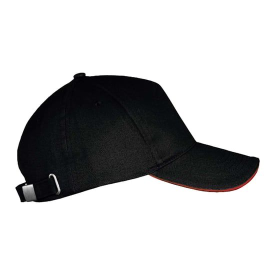 SOLS - "Long Beach" Baseball-Mütze (Schwarz/Rot) - Image 3