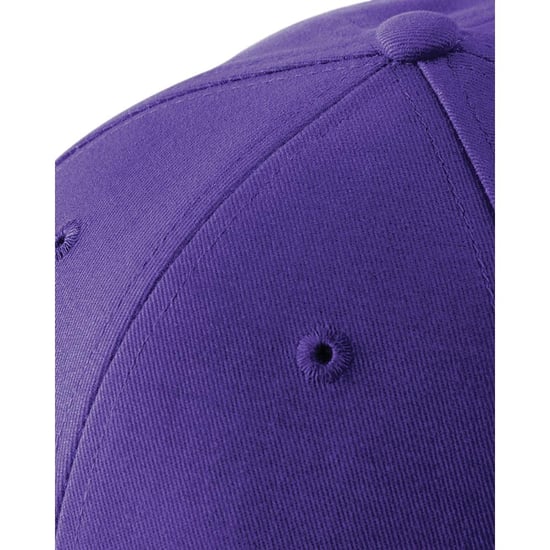 Beechfield Unisex Athleisure Baseball Kappe Baumwolle (Violett/Weiß) - Image 4