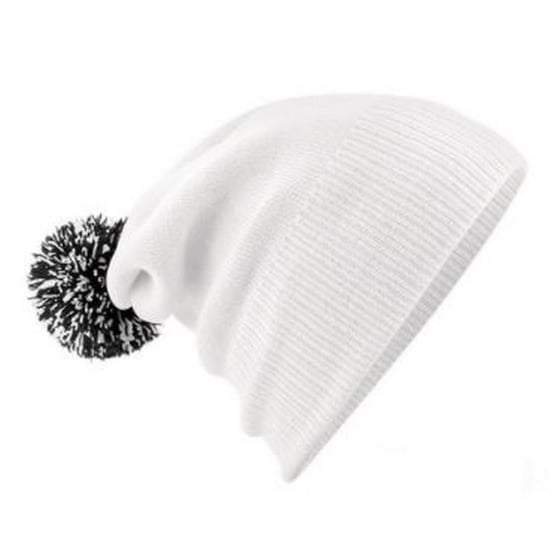 Beechfield - Mütze für Herren/Damen Unisex (Weiß/Schwarz) - Image 2