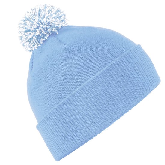 Beechfield - Mütze für Herren/Damen Unisex (Himmelblau/Weiß) - Image 1