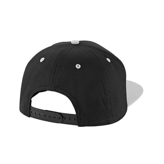 Beechfield - Snapback Mütze 5 Segmente für Herren/Damen Unisex (Schwarz/Grau) - Image 2