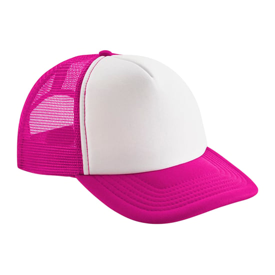 Beechfield - Trucker Cap für Kinder (Fuchsie/Weiß) - Image 1