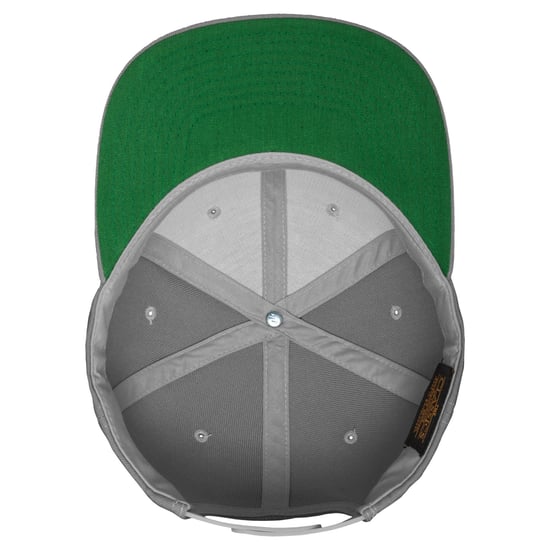 Flexfit - "Classic" Snapback Mütze für Herren/Damen Unisex (Silber) - Image 5