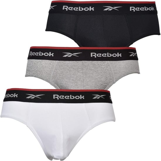 Reebok - "Wiggins" Slips für Herren, Sport (3er-Pack) (Schwarz/Grau meliert/Weiß) - Image 1